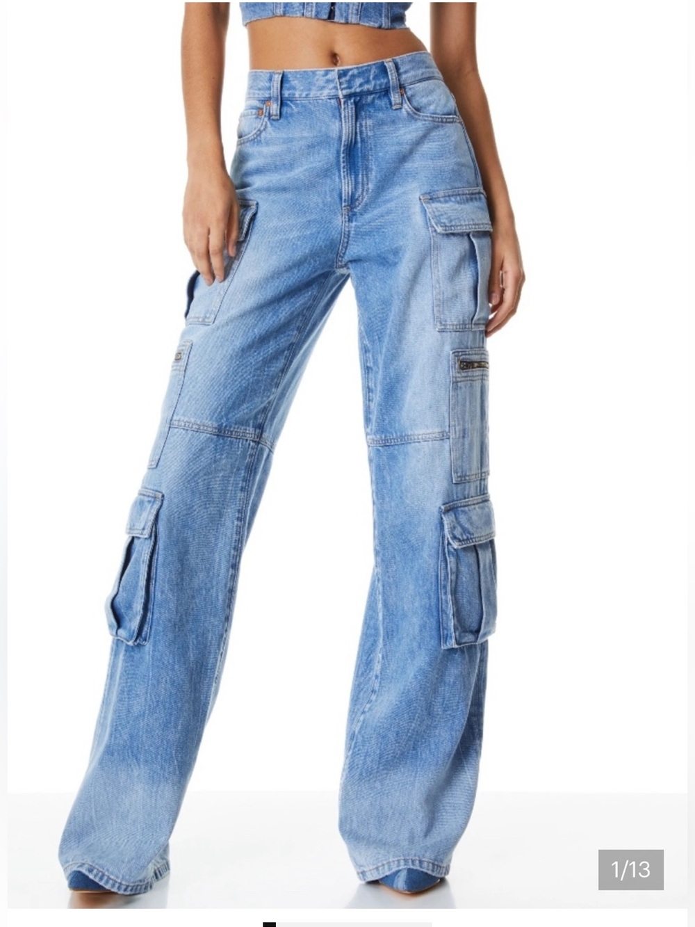 Alice + Olivia Cay Cargo Jeans -